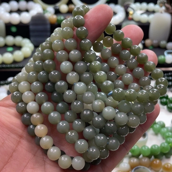 手链未镶嵌和田玉新疆且末料多样性发拍一发一卡8