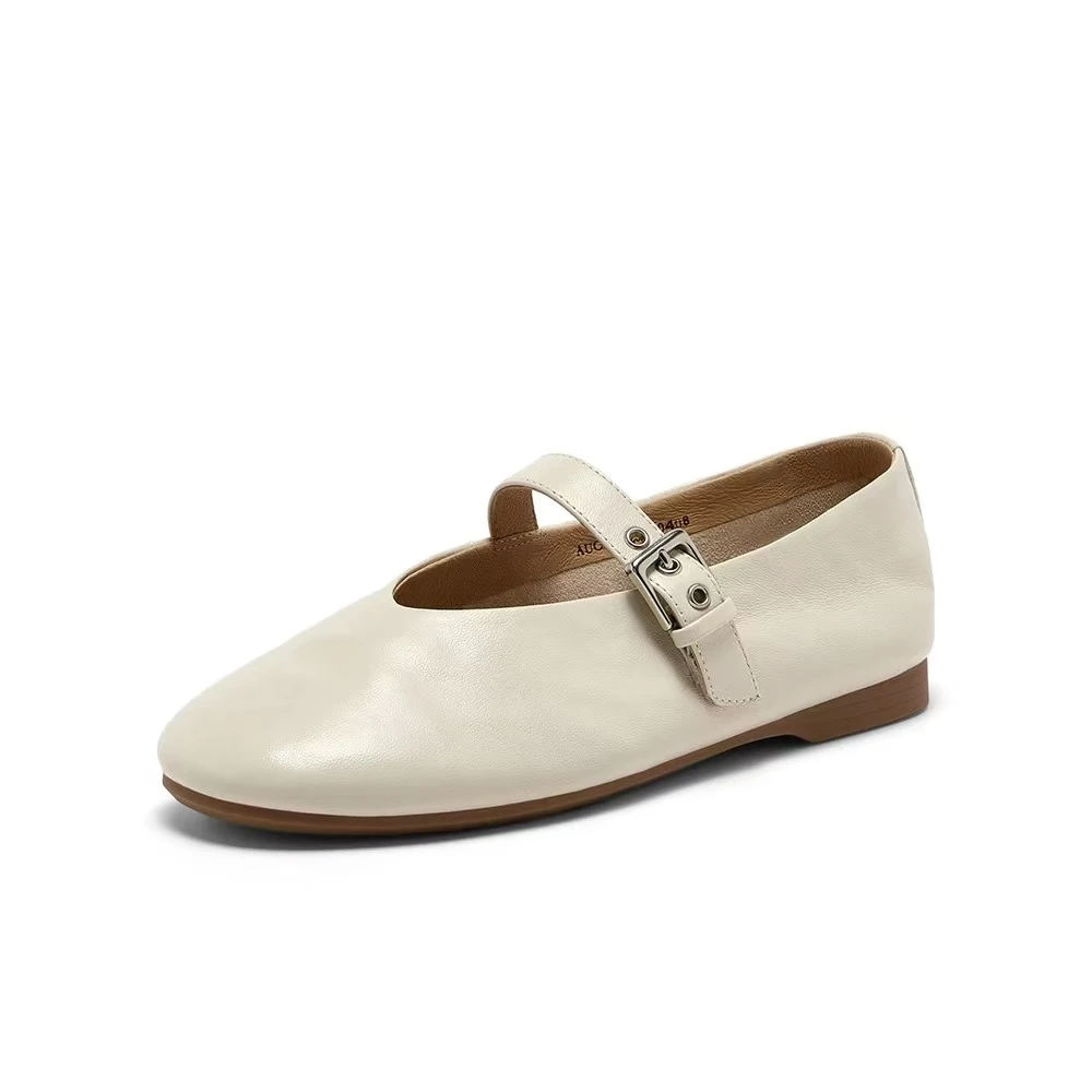 TY/-新复古软底通勤百搭单鞋*U001