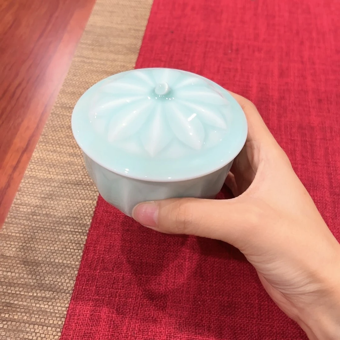 龙泉云间青瓷小米茶器