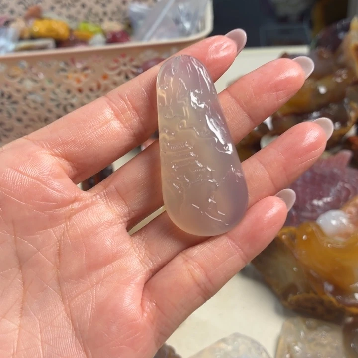 玛瑙/玉髓未镶嵌吊坠(不含链)