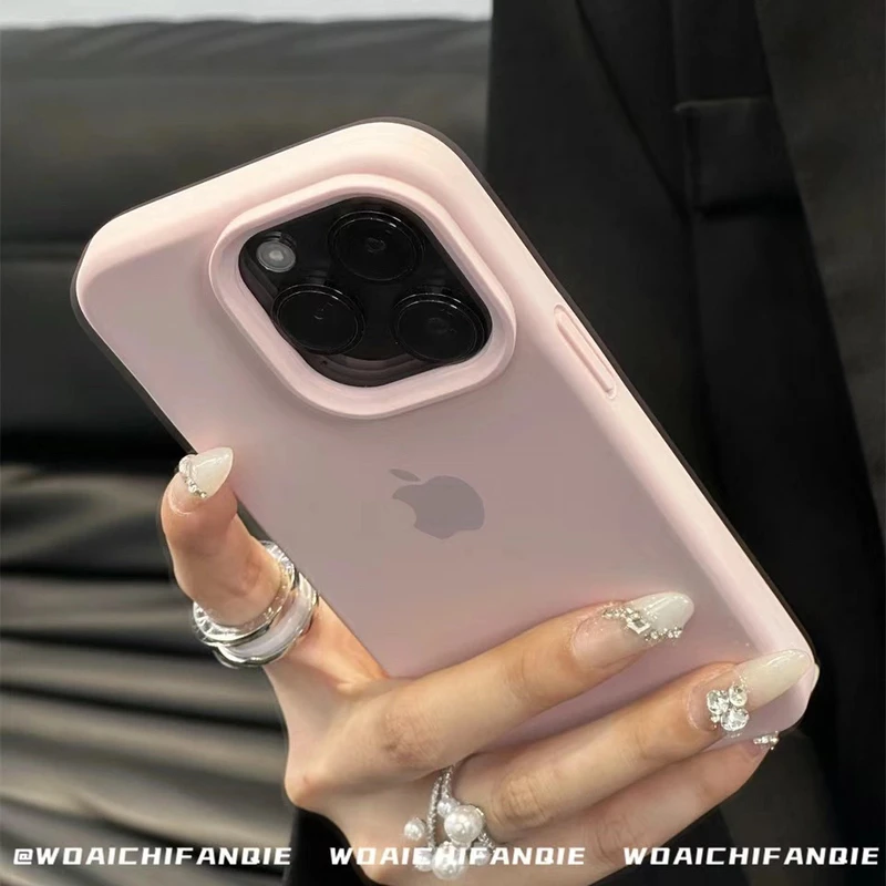 少女粉适用iPhone16Promax手机壳苹果14Pro液态硅胶13/12松弛感15