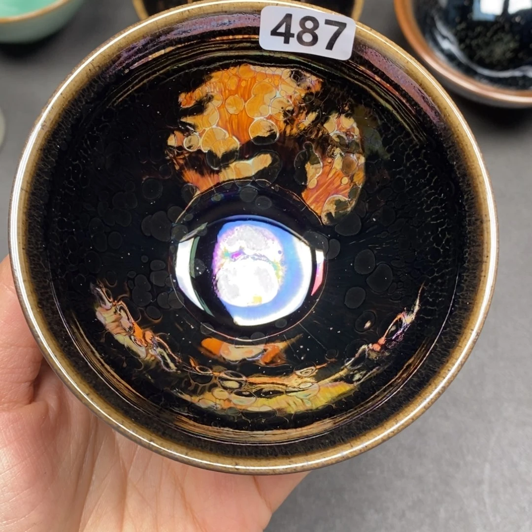 茶盏建窑建盏主人杯487