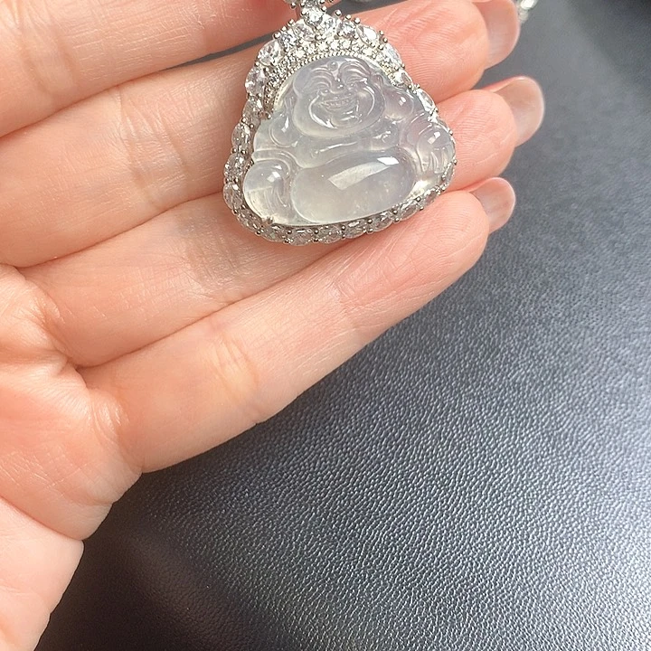 颈饰银S925镶嵌翡翠111111111