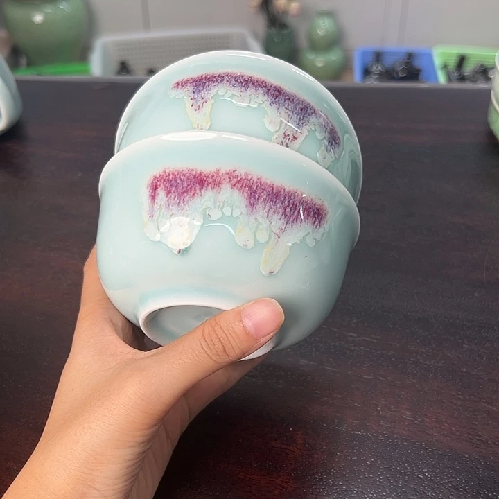 龙泉云间青瓷小米茶器