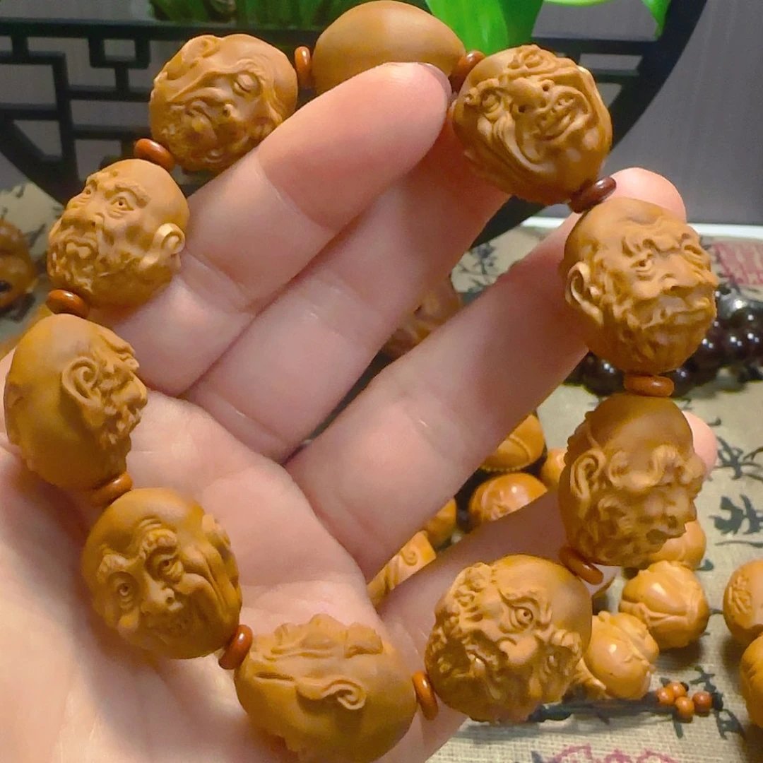 橄榄核手串/手链橄榄盒十八罗汉1.9