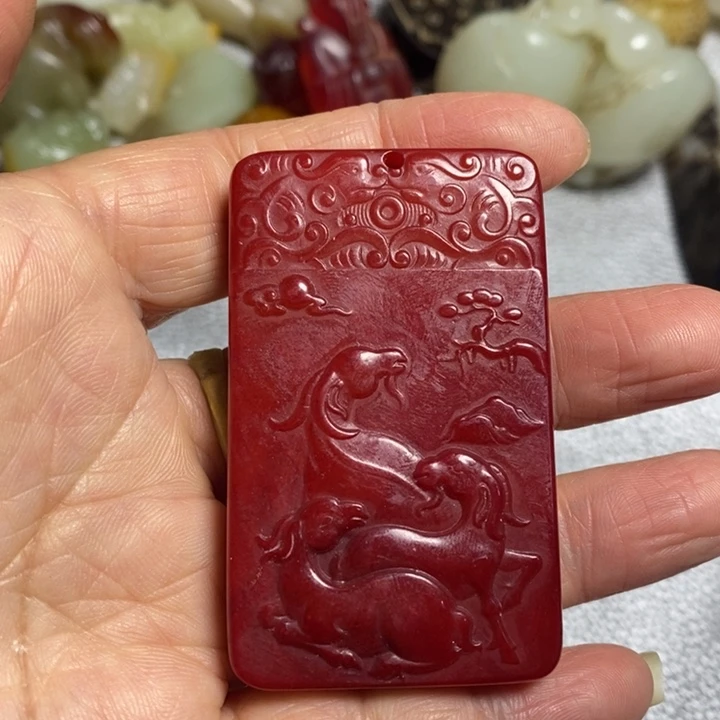 滴血莲花菩提吊坠