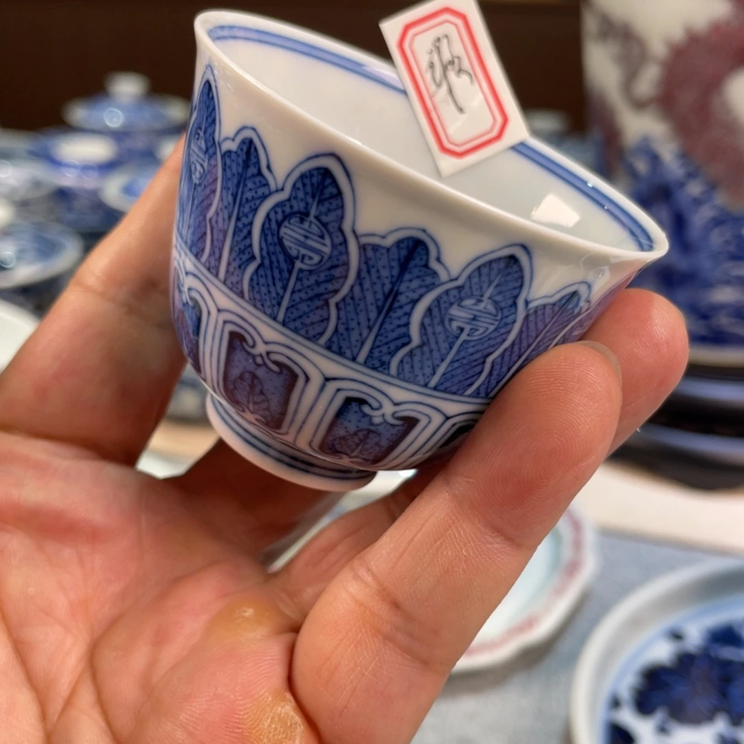 杯柴窑烧制全手工工艺微瑕