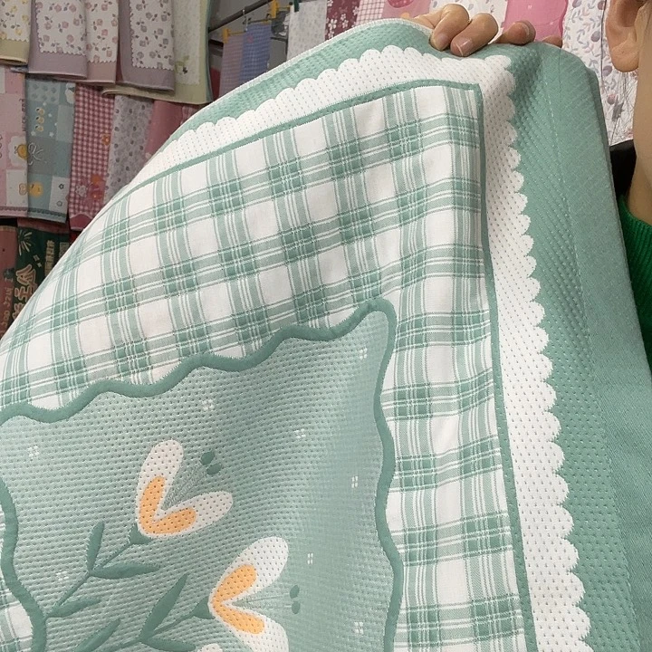 棉特价绿色三朵花