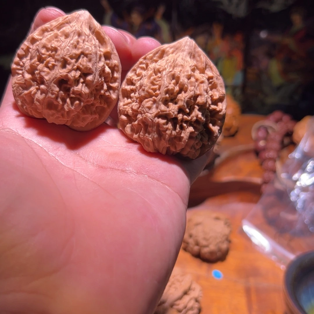 文玩核桃吊坠45➕官帽一对