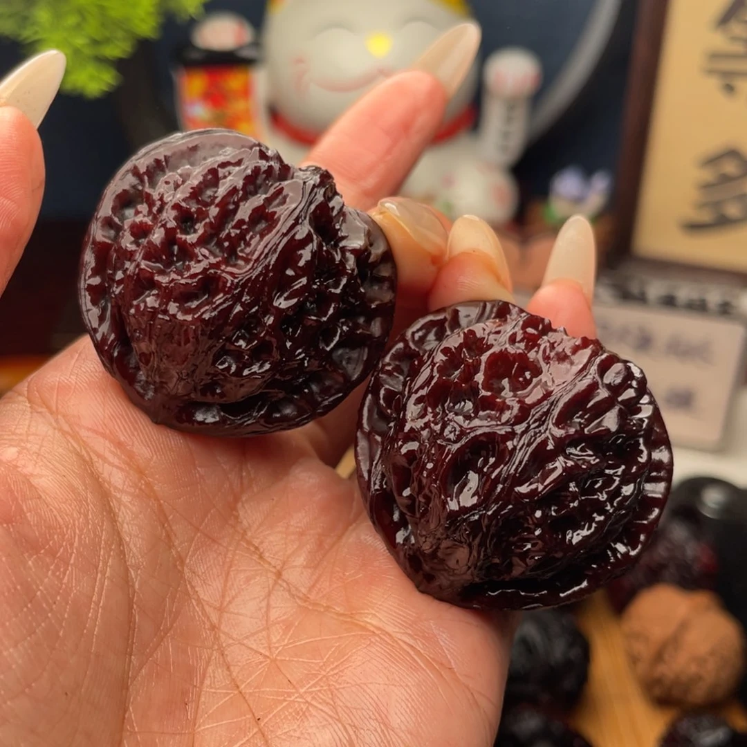 吊坠文玩核桃桃心灯