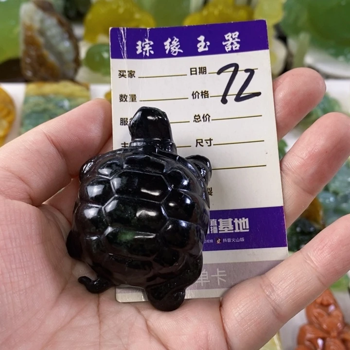 未镶嵌岫玉手把件