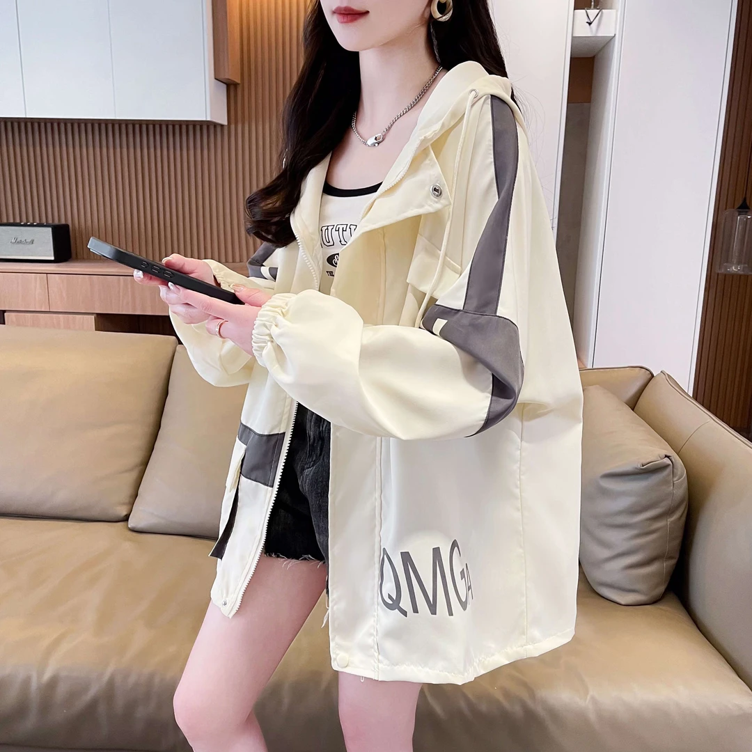 2025春秋新款大码宽松慵懒风chic设计感工装风衣开衫上衣夹克外套