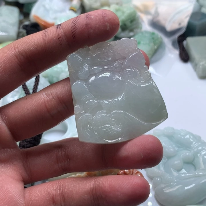 颈饰未镶嵌翡翠保真天然a货翡翠