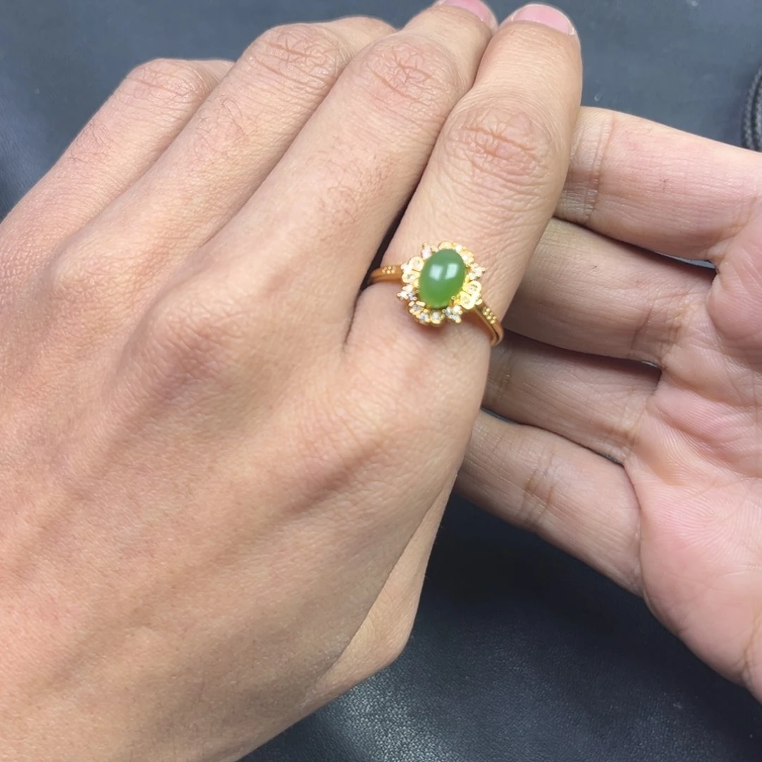 和田玉颈饰银S925镶嵌