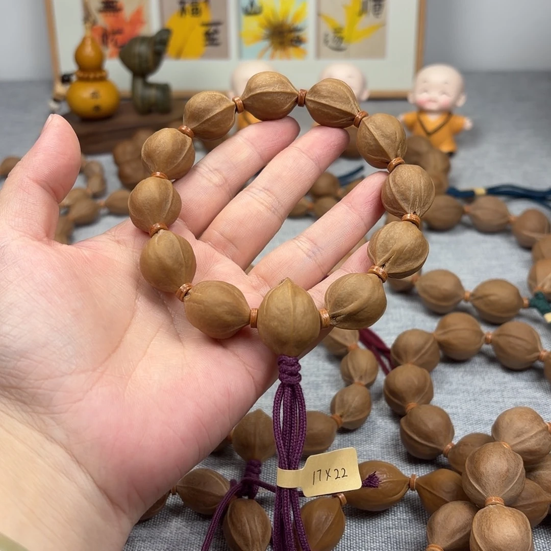 斌***你橄榄核手串梅林铁核17.22橄榄核