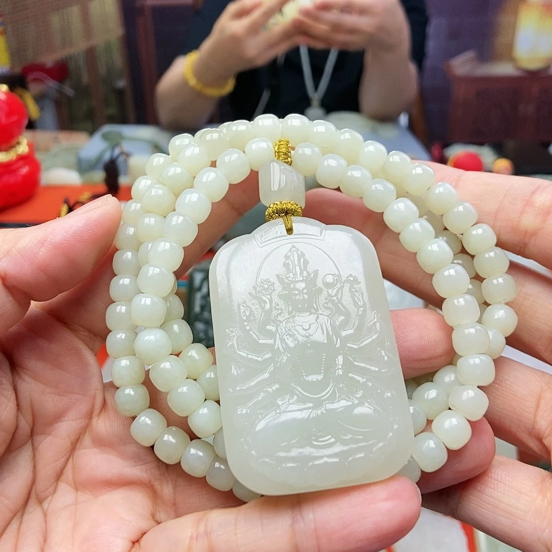 和田玉未镶嵌颈饰H**C