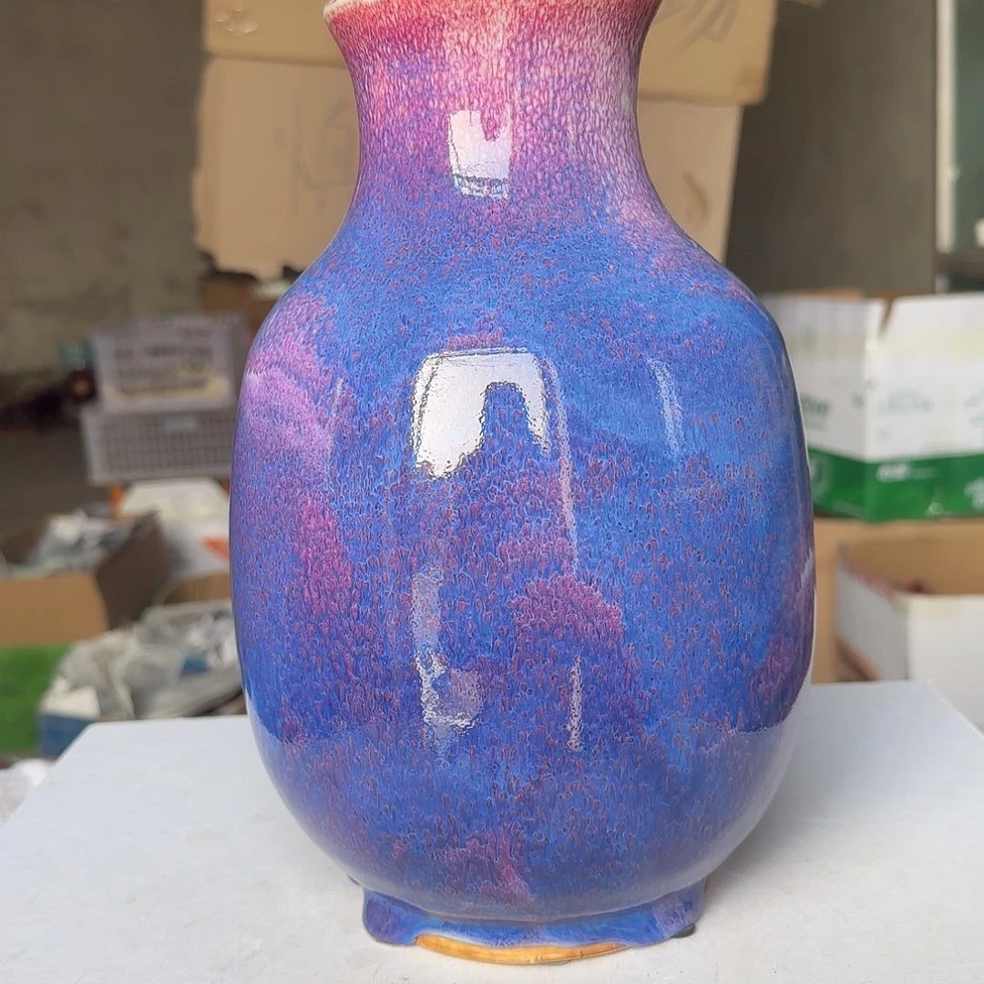 摆件陶郑家钧窑摆件微