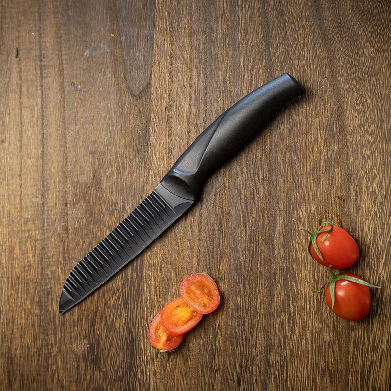 黑波浪水工高硬水果刀