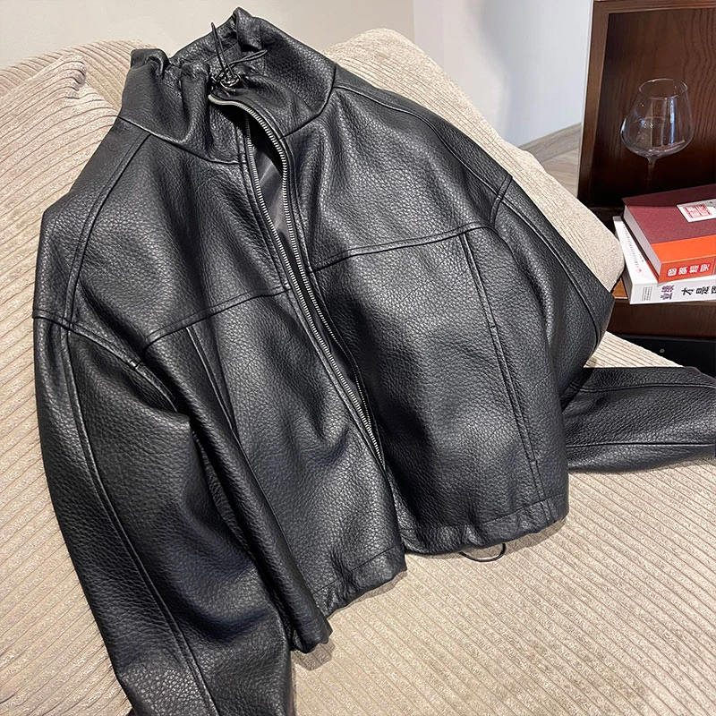 ZUOXIAOQI小芭蕾短款皮衣42（衣长50-54/胸围134-138）