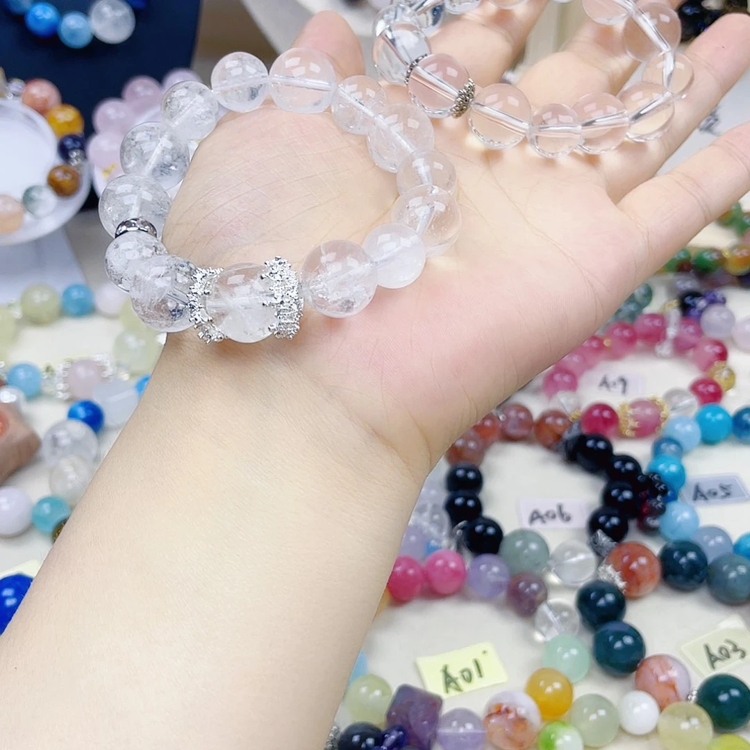 水晶手链银S925镶嵌