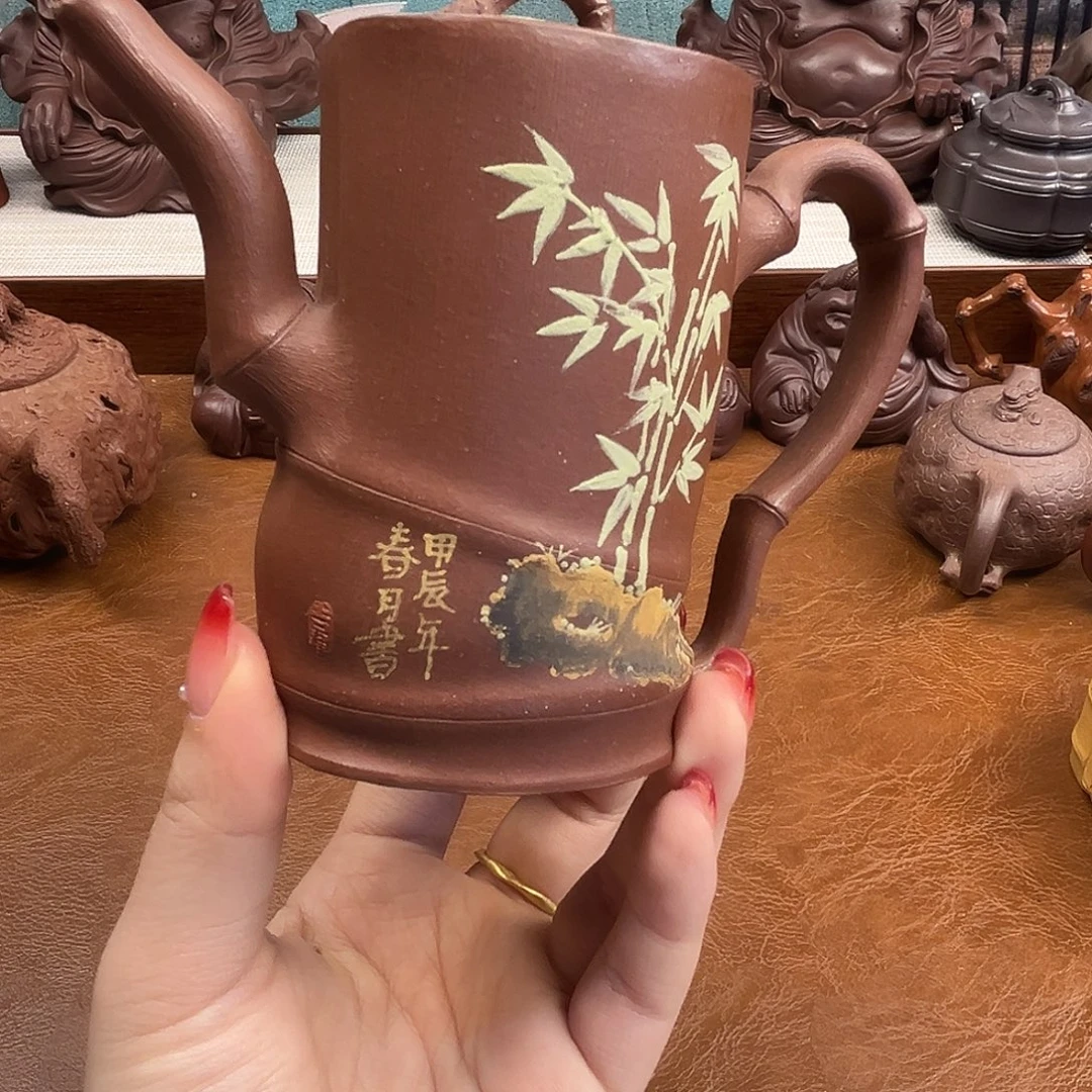 茶壶紫砂紫砂雕宠小器高品