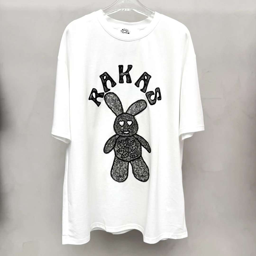 AN9.Studio︱小众设计款蕾丝兔子T恤A176