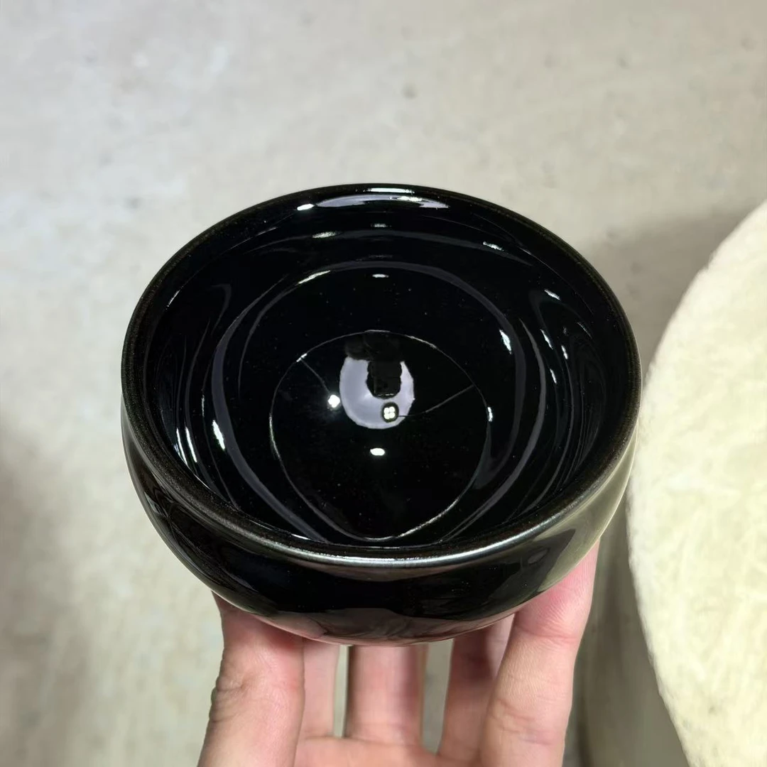 建窑建盏 乌金 茶盏主人杯 电烧