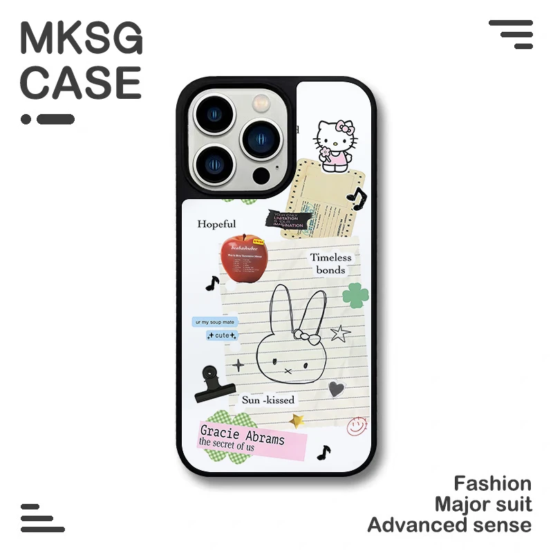 萌趣可爱兔适用苹果16promax手机壳iphone15新款14女1312华为p70