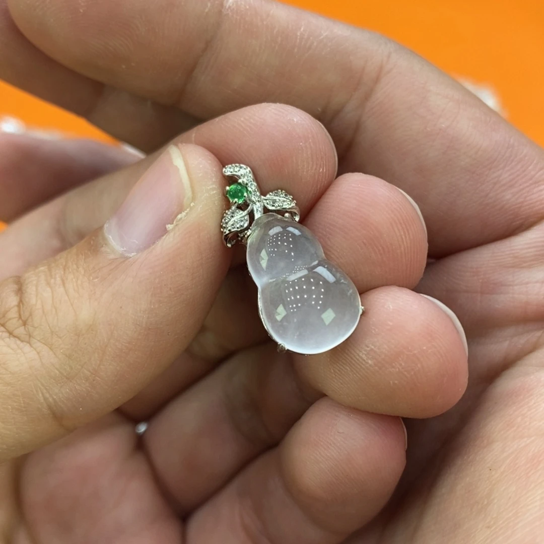 石英质玉戒指银S925镶嵌