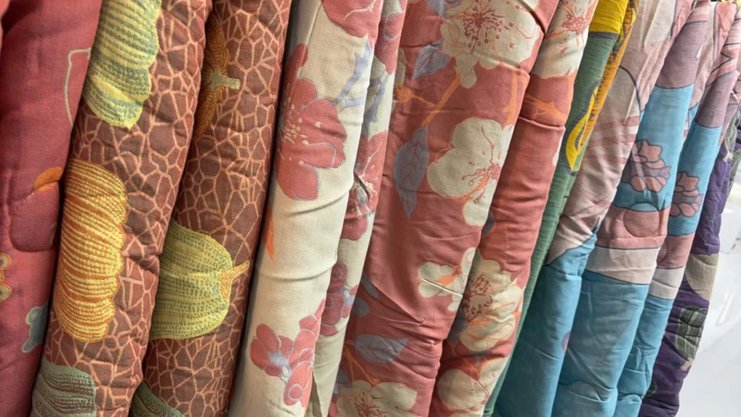 专享【京かわ会社】孤品双层纱被子120*150cm 蓝色玫瑰不挑花色