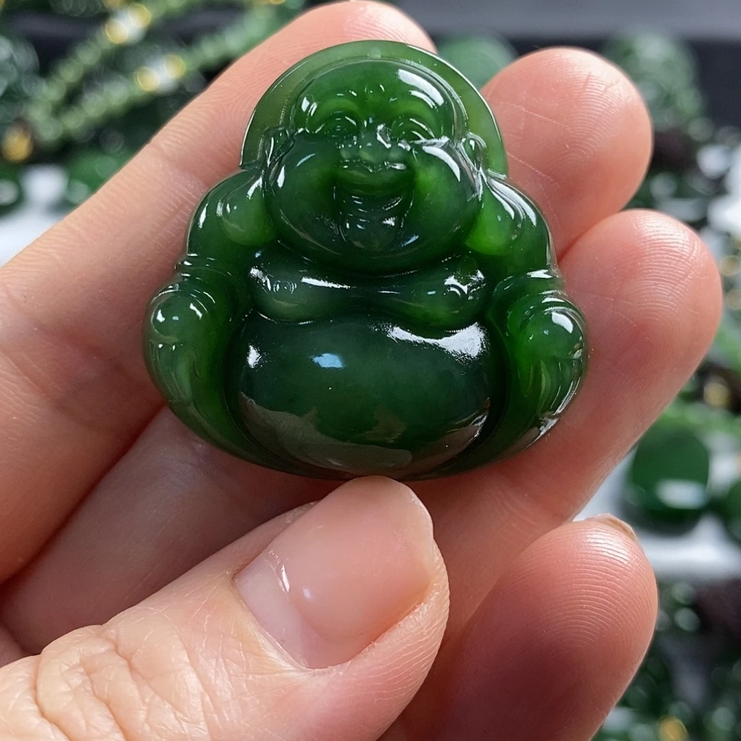 和田玉（碧玉）未镶嵌颈饰35mm