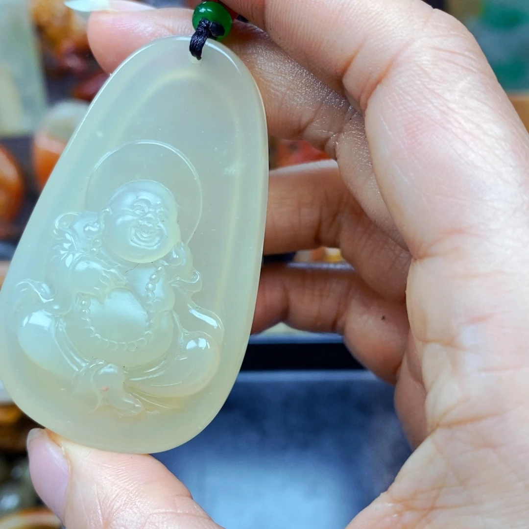 石英质玉（黄龙玉）未镶嵌吊坠(不含链)