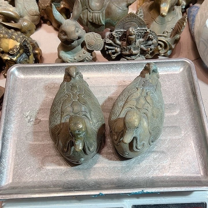 闲*黄铜摆件工艺品，