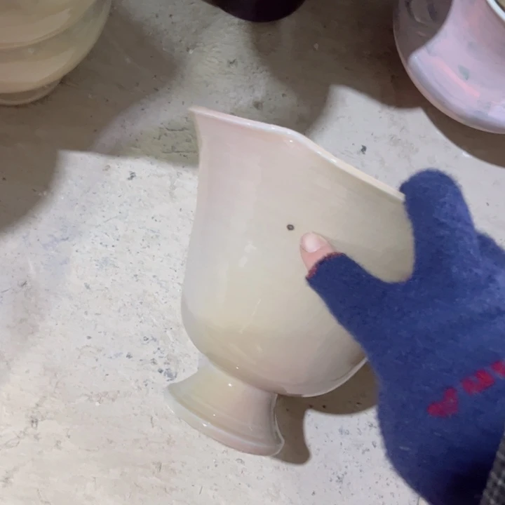 瓷片口16高16瑕景德镇陶瓷