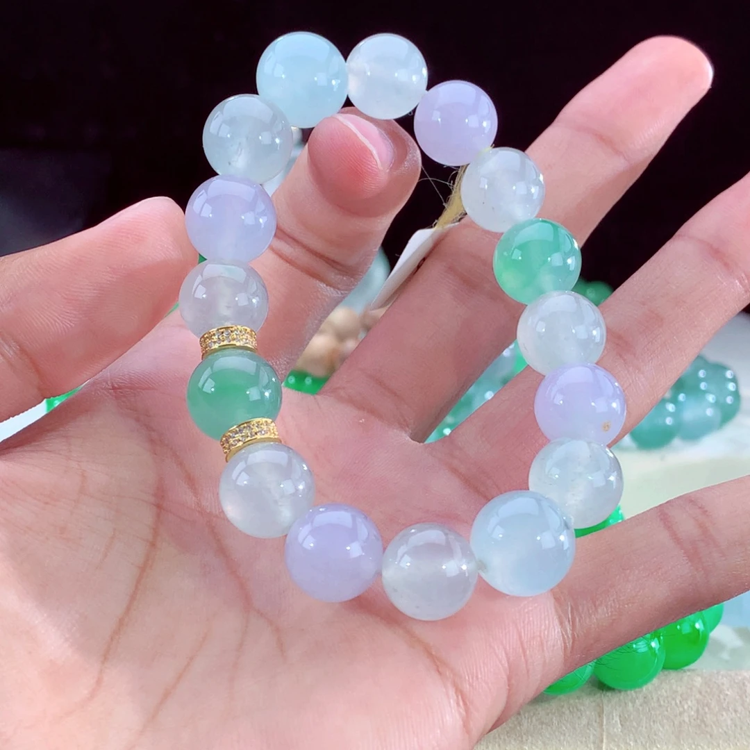 未镶嵌手串翡翠天然缅甸
