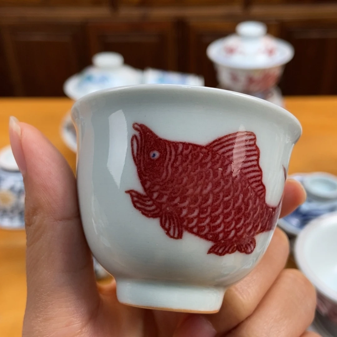 手绘现代茶具非古董