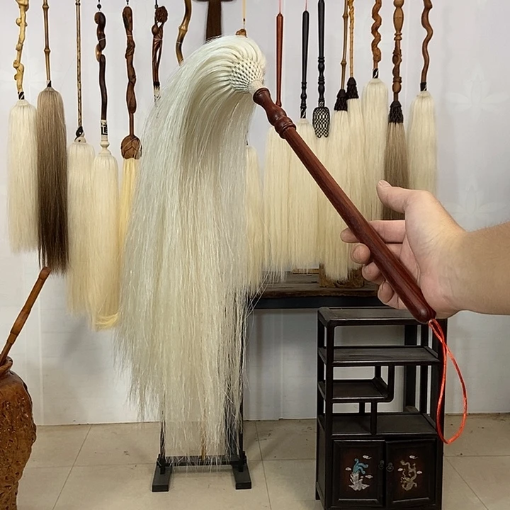 纯手工制作马尾拂尘