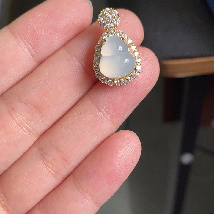 翡翠银S925镶嵌颈饰