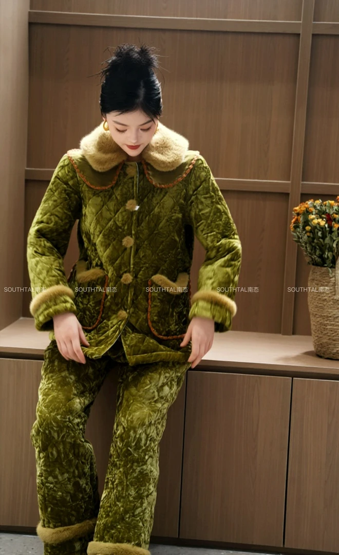 南态，晚秋，原创家居服套装