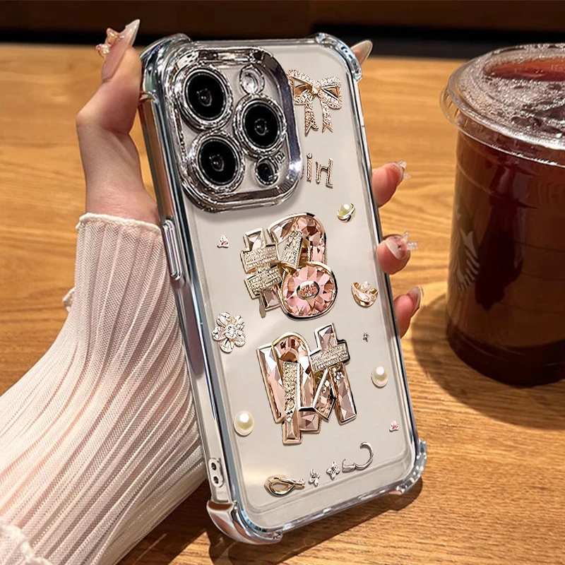 奢华招财适用苹果16promax手机壳配件网红女款创意文字国潮高级感