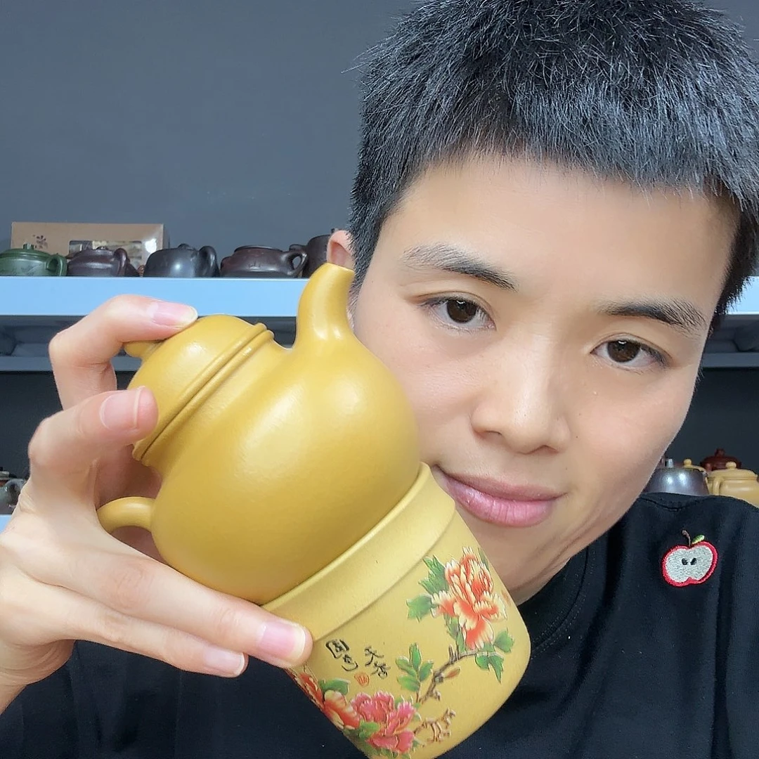 茶壶底槽青民间手艺人全手工制作