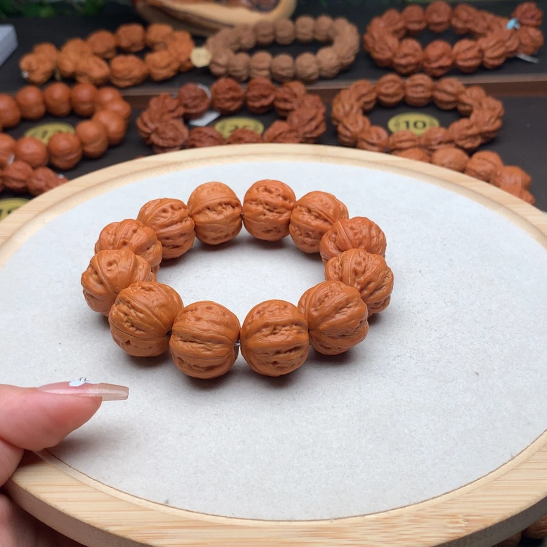 文玩核桃手串粗筋磨盘八棱