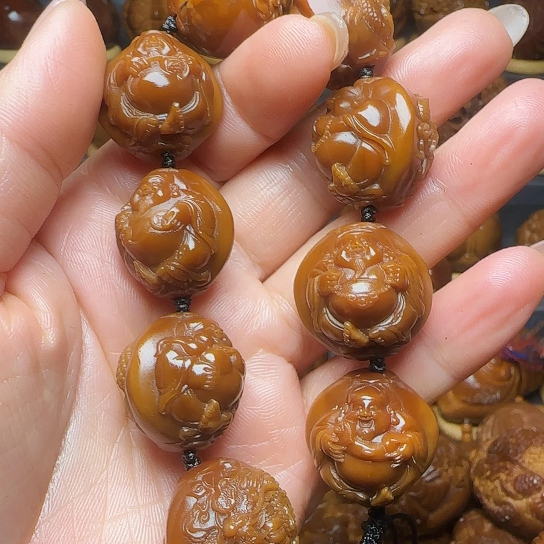 随***缘橄榄核手串/手链2.2龙财