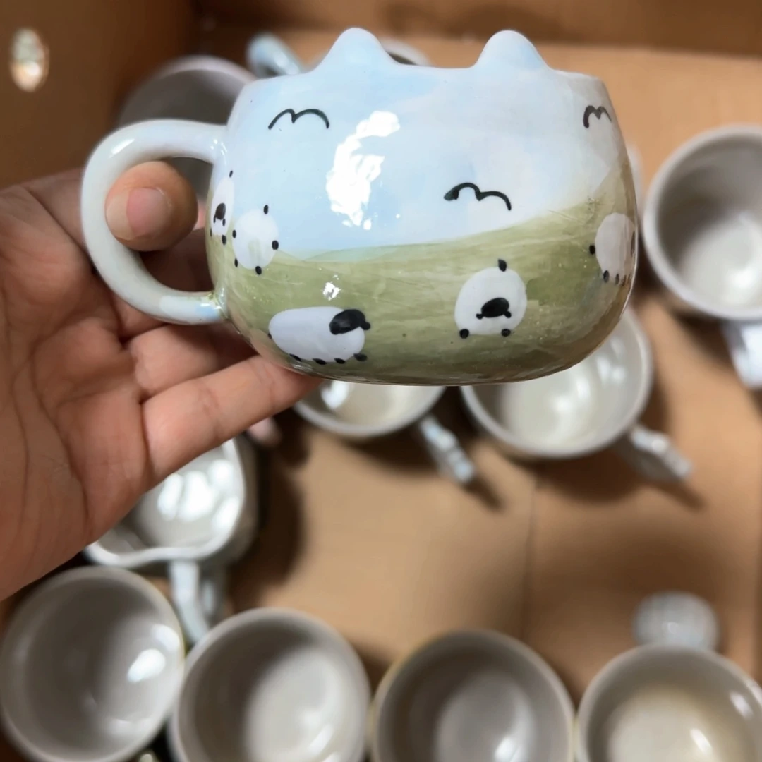 景德镇高温瓷手绘釉下彩陶瓷