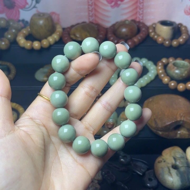 ～***～手链未镶嵌岫岩老玉（透闪石质玉）