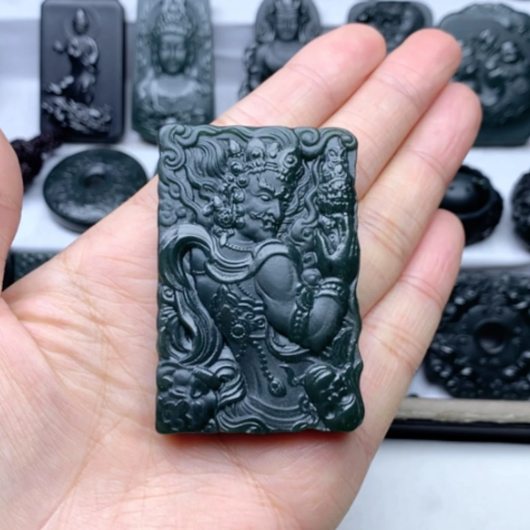 【闪购商品】和田玉颈饰未镶嵌掩**寞双面雕刻