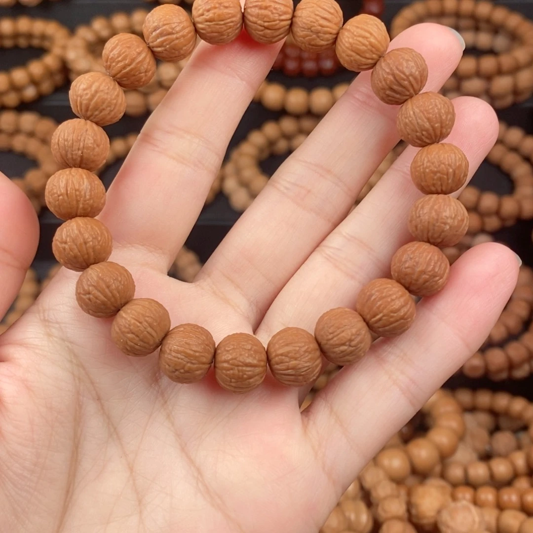 猴头核桃手串微瑕麒麟凤羽