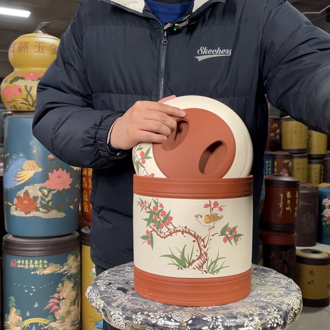 宜兴原矿紫砂茶叶罐