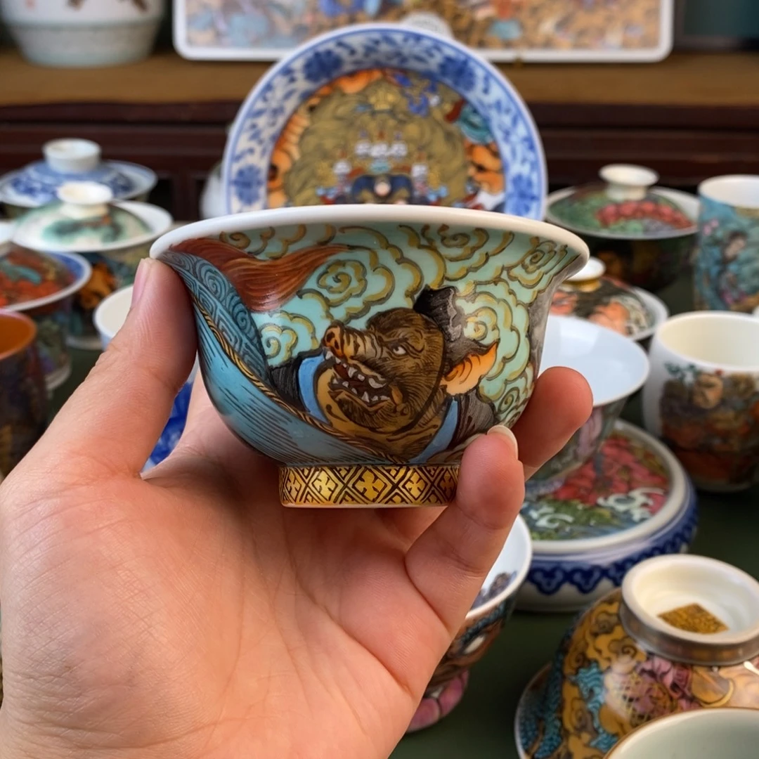 纯手工手绘陶瓷杯