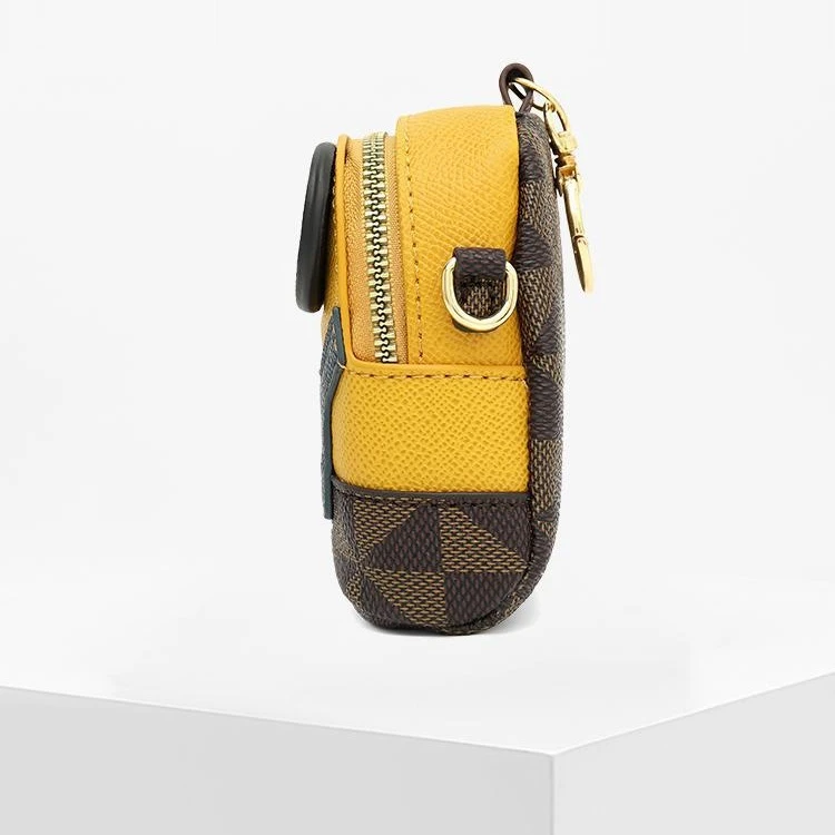 SIE FOAD迷你便携式卡通零钱包口红包小包包黄人单肩包